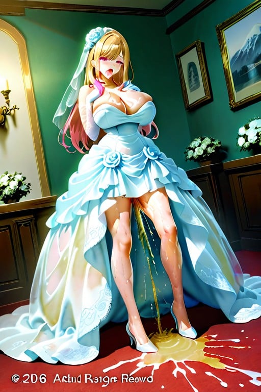 Legs Spread, Extreme Definition, Urine Covered Hentai AI Porn