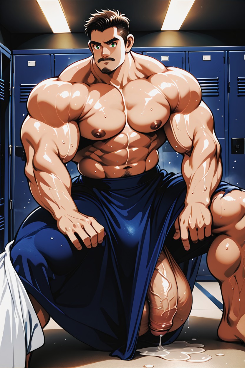 Large Pectoral Muscles, Girthy, Hyper Massive Pecs AI Gay Porn