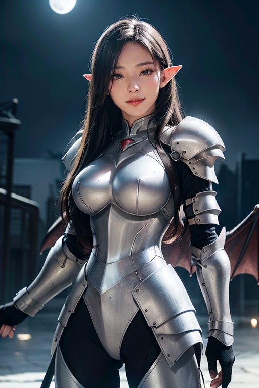 Extremely Waist, Hourglass Shaped Body, Moon AI Porn
