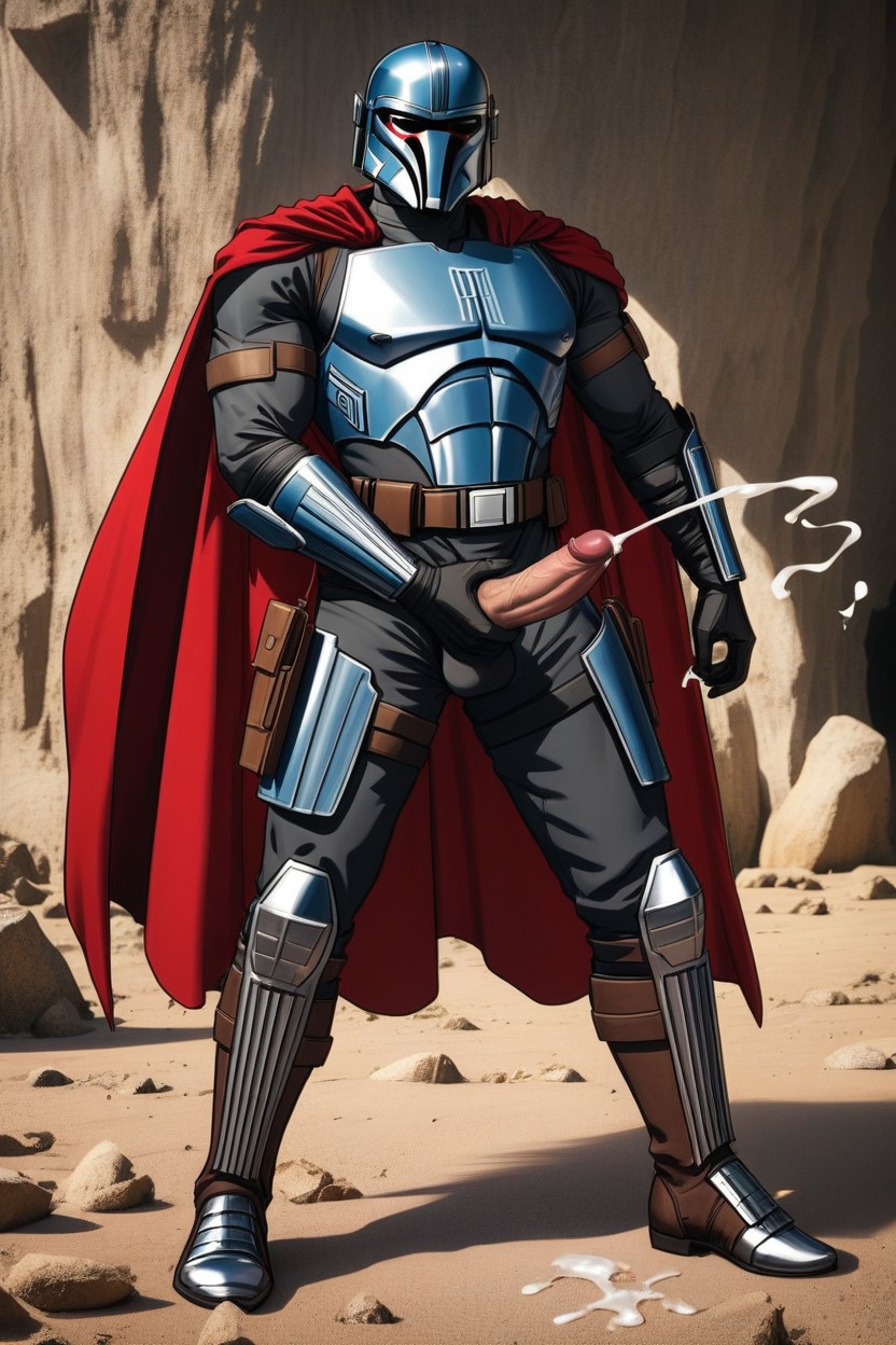 Standing, 25+, The Mandalorian AI Gay Porn