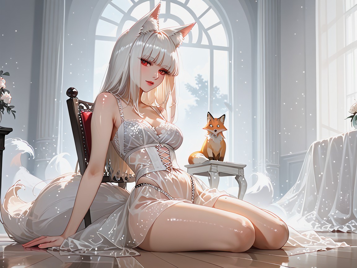 Glitter Air, Laced Bra, Oily Skin Hentai AI Porn