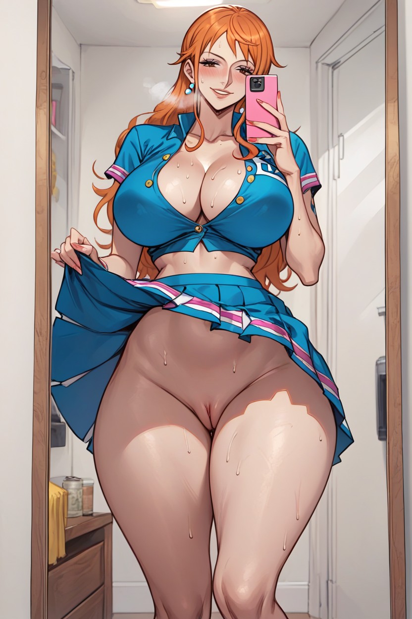 Massive Breast, Thick Thighs, Cleavage Hentai AI Porn