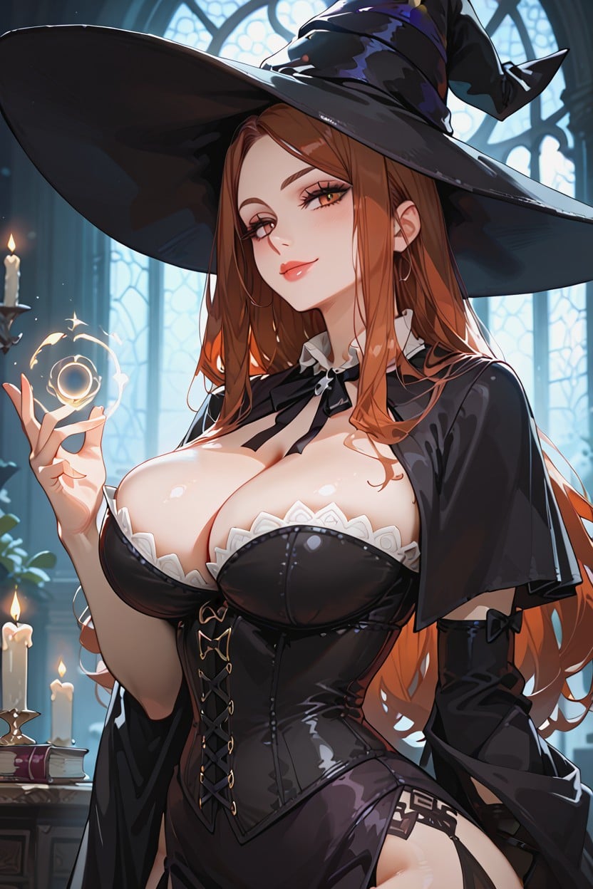 Floating Books, Wide Angle, Witch Hat Hentai IA