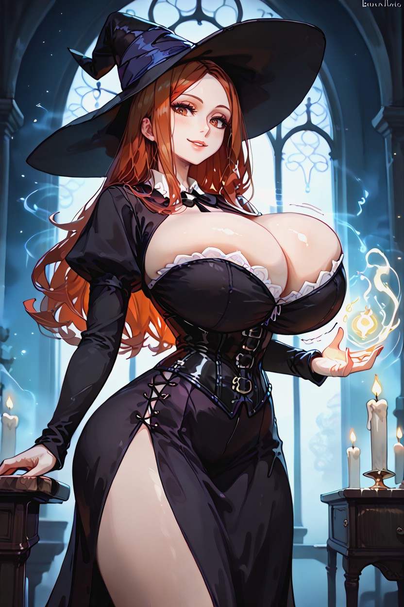 Side View, Seductive Smile, Full Body Hentai AI Porn