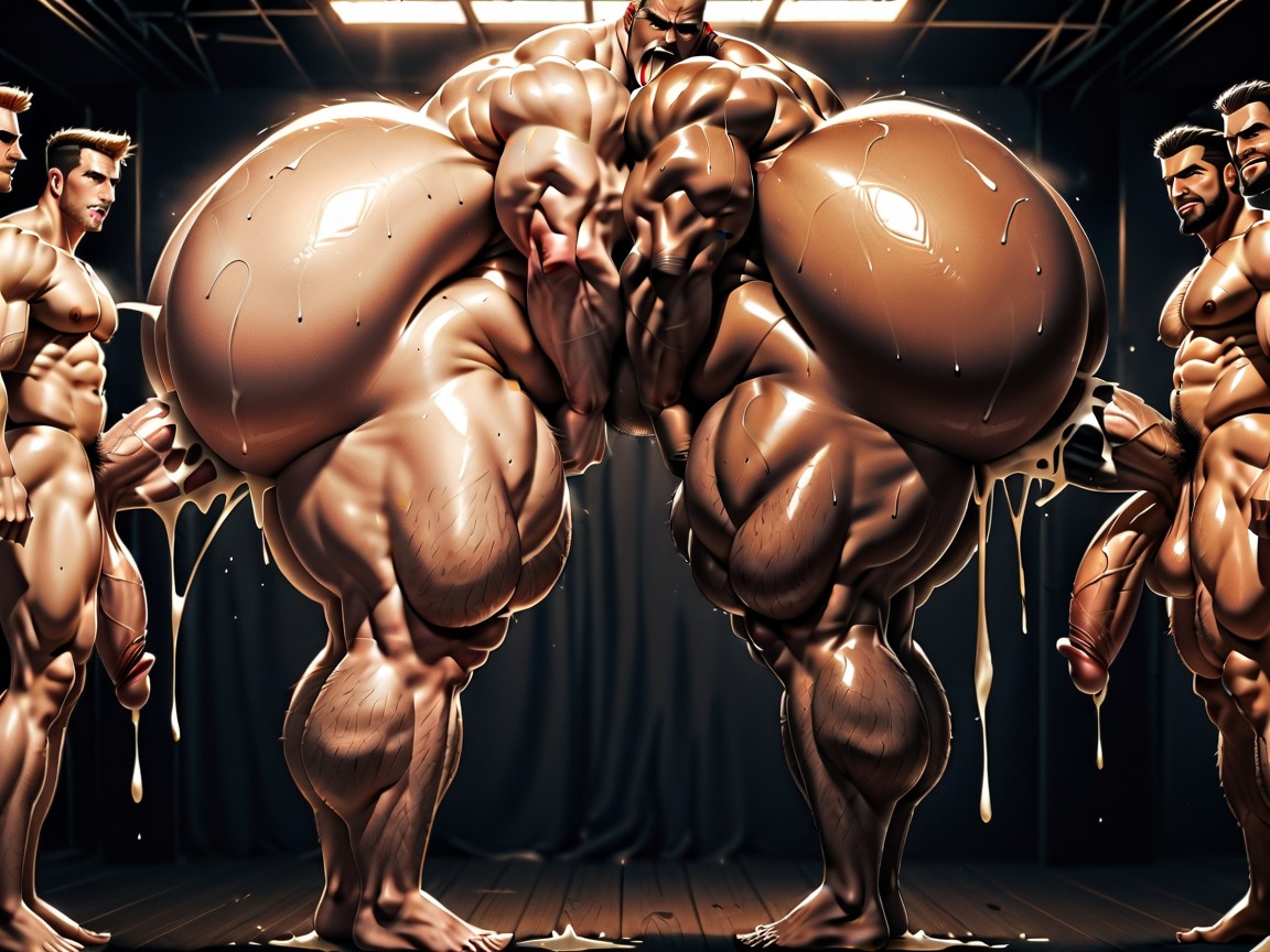 Oversized Hyper Boobs, Many Huge Cocks In Mouth And Hyper Massive Ass, Huge Hyper Nipples AI Gay Porn