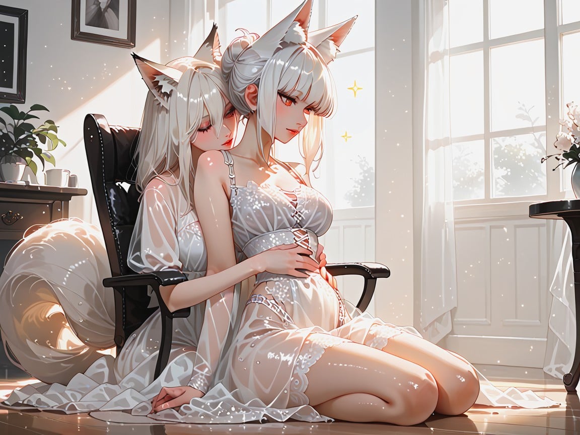 Bust Shot, Fluffy Cotton, Glistening Hentai AI Porn