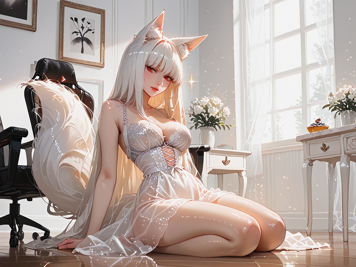 Rim Light, Wide View, Laced Bra Hentai AI Porn