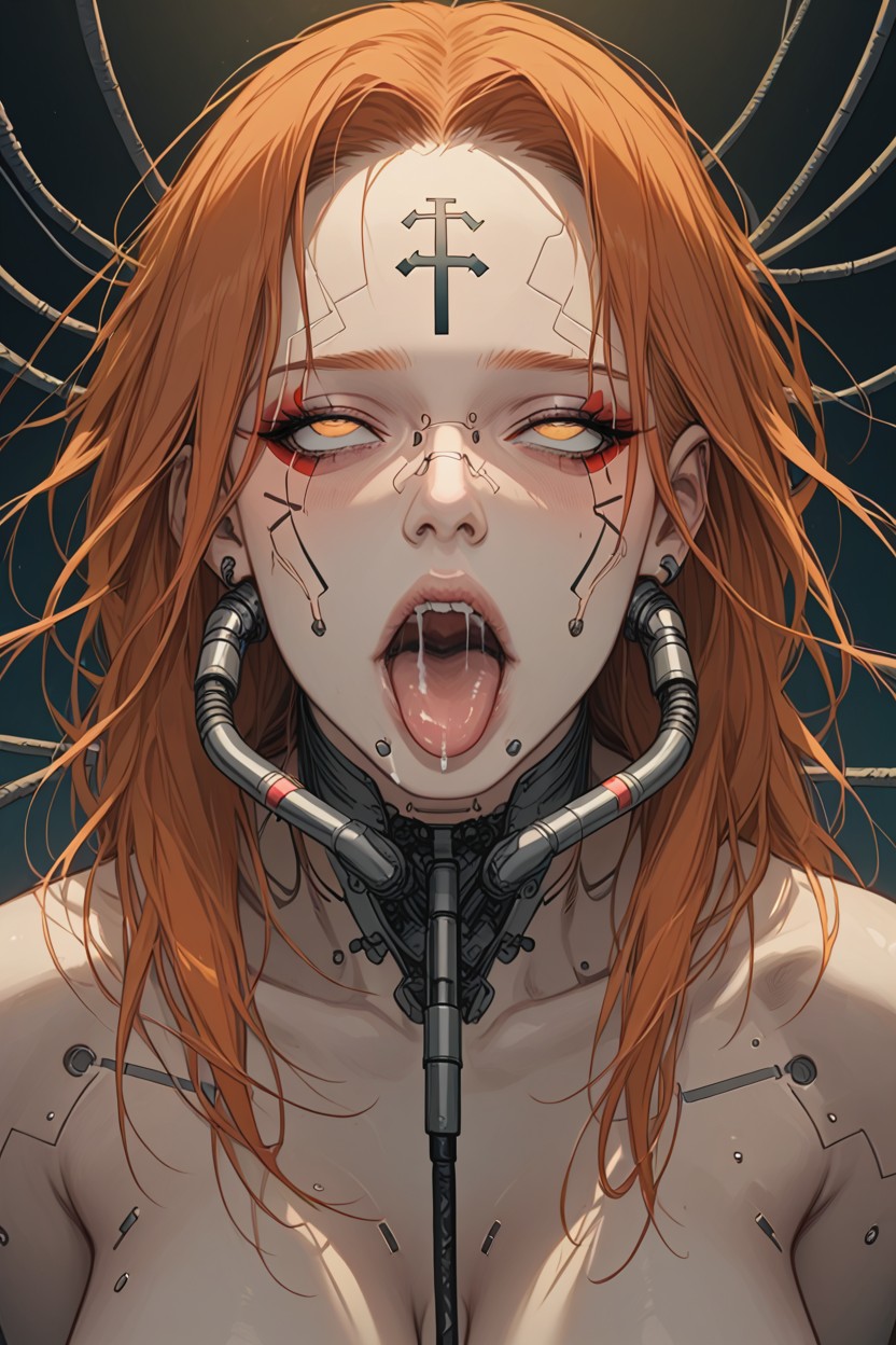 Ahegao Orgasm Face, Extremely Heavy Convulsing, Convulsing Orgasm Hentai AI Porn