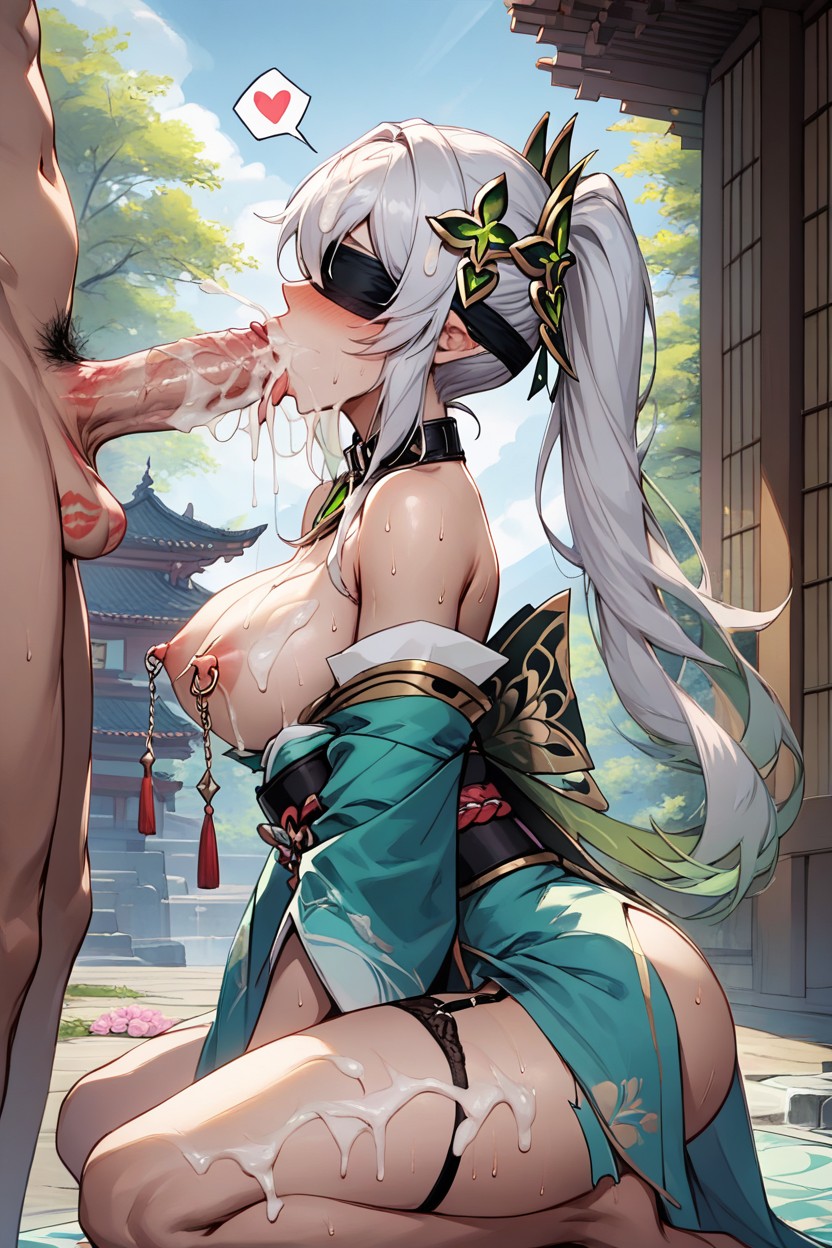 Blowjob (3rd Person), Sweat Body, Lactation Hentai AI Porn
