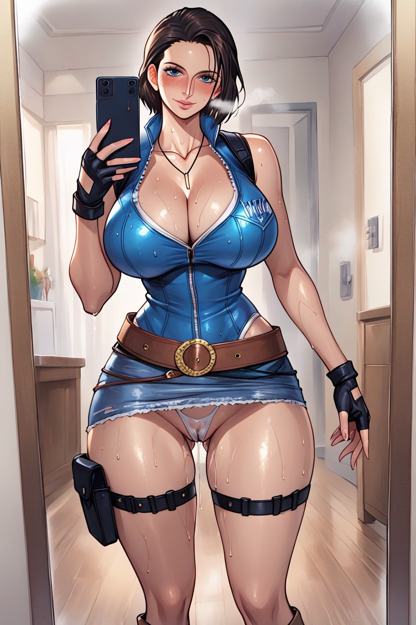 Massive Ass, Mirror, Milf Hentai AI Porn