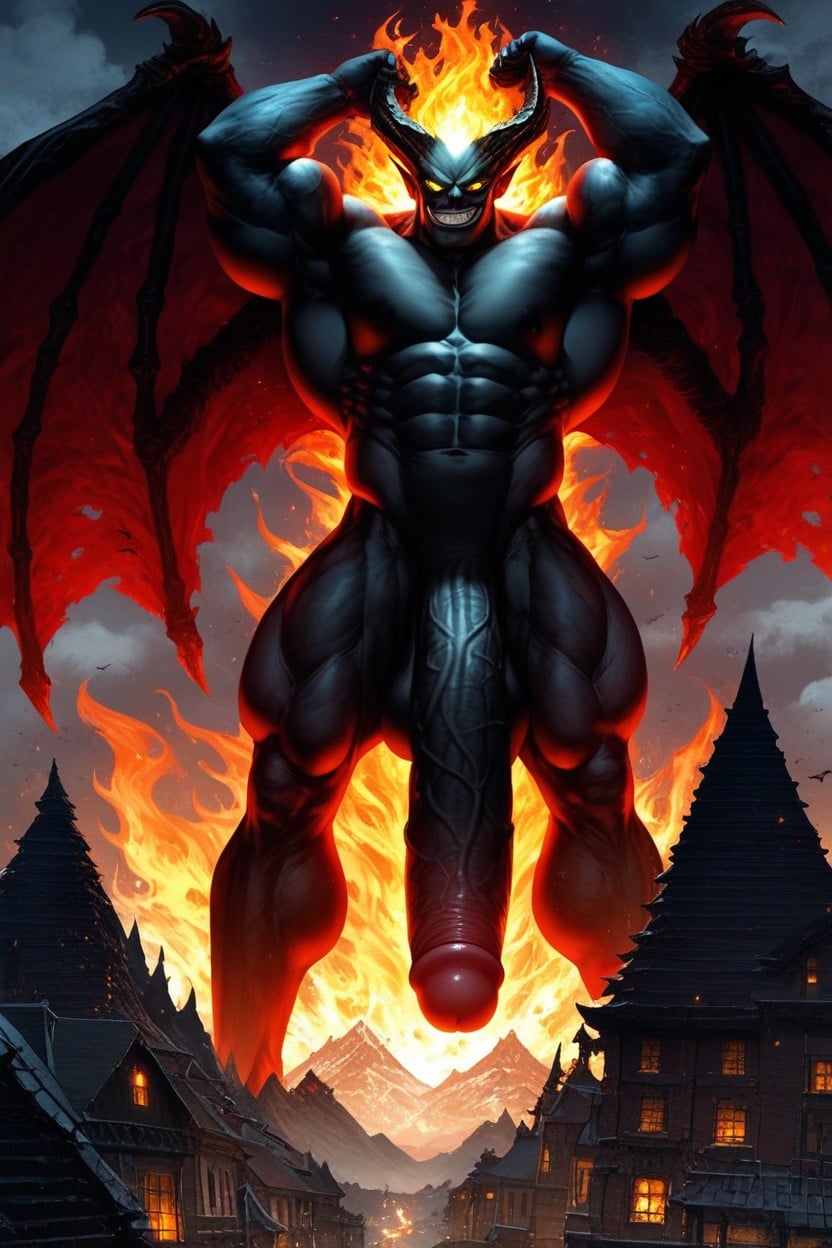 Muscular, Naked, Dark Setting AI Gay Porn
