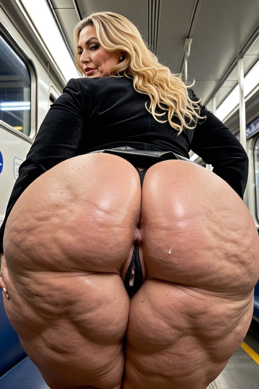 Hairy Pussy, Cellulite, Pink Anus MILF AI Porn