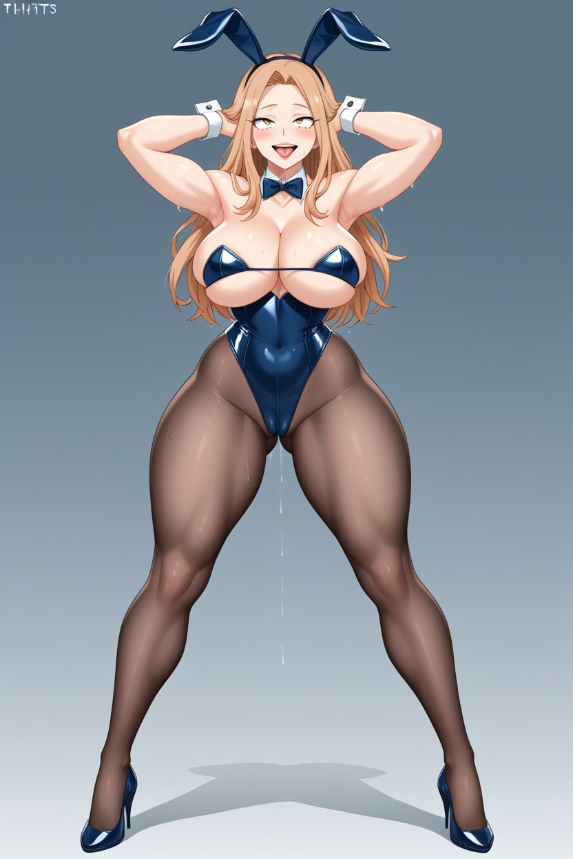 Bare Pussy Naked And Exposed, Snatched Waist, Curvaceous Hentai AI Porn