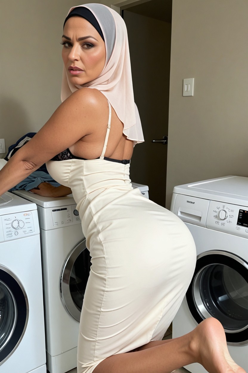 Disgusted, Scolding, Sexy Housedress MILF AI Porn