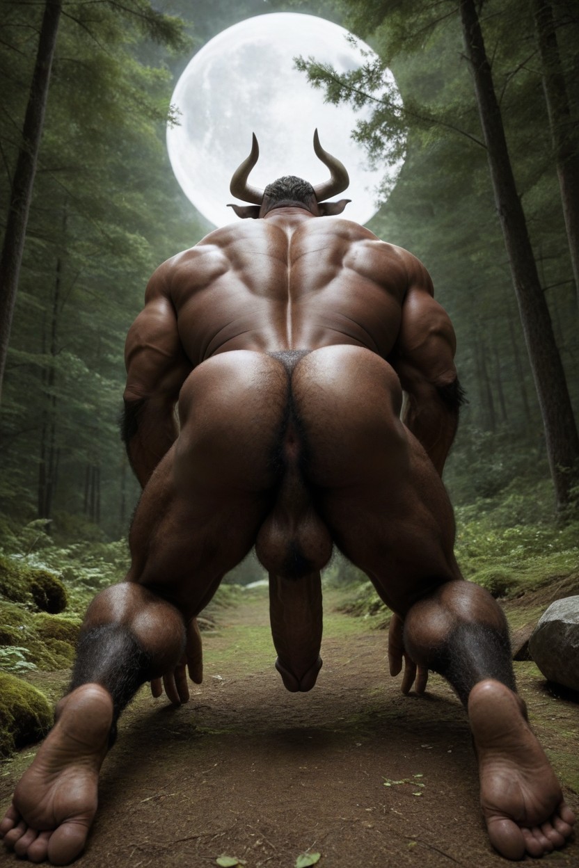 Massive Balls, 25+, Hairy Taint AI Gay Porn