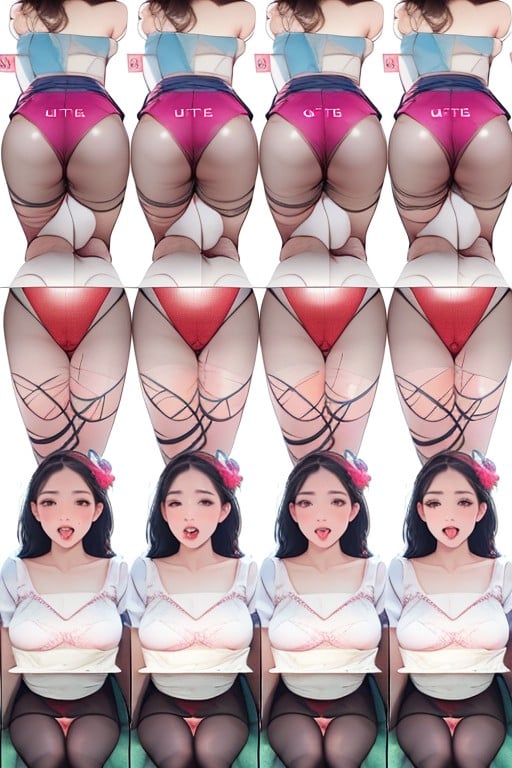 A Japanese Pretty Woman, Happy, Tongue Porno asiático IA