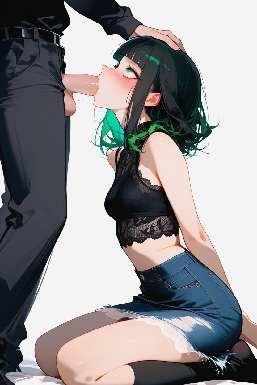 Looking Up, Man Holding Her Head, 25+ Hentai AI Porn