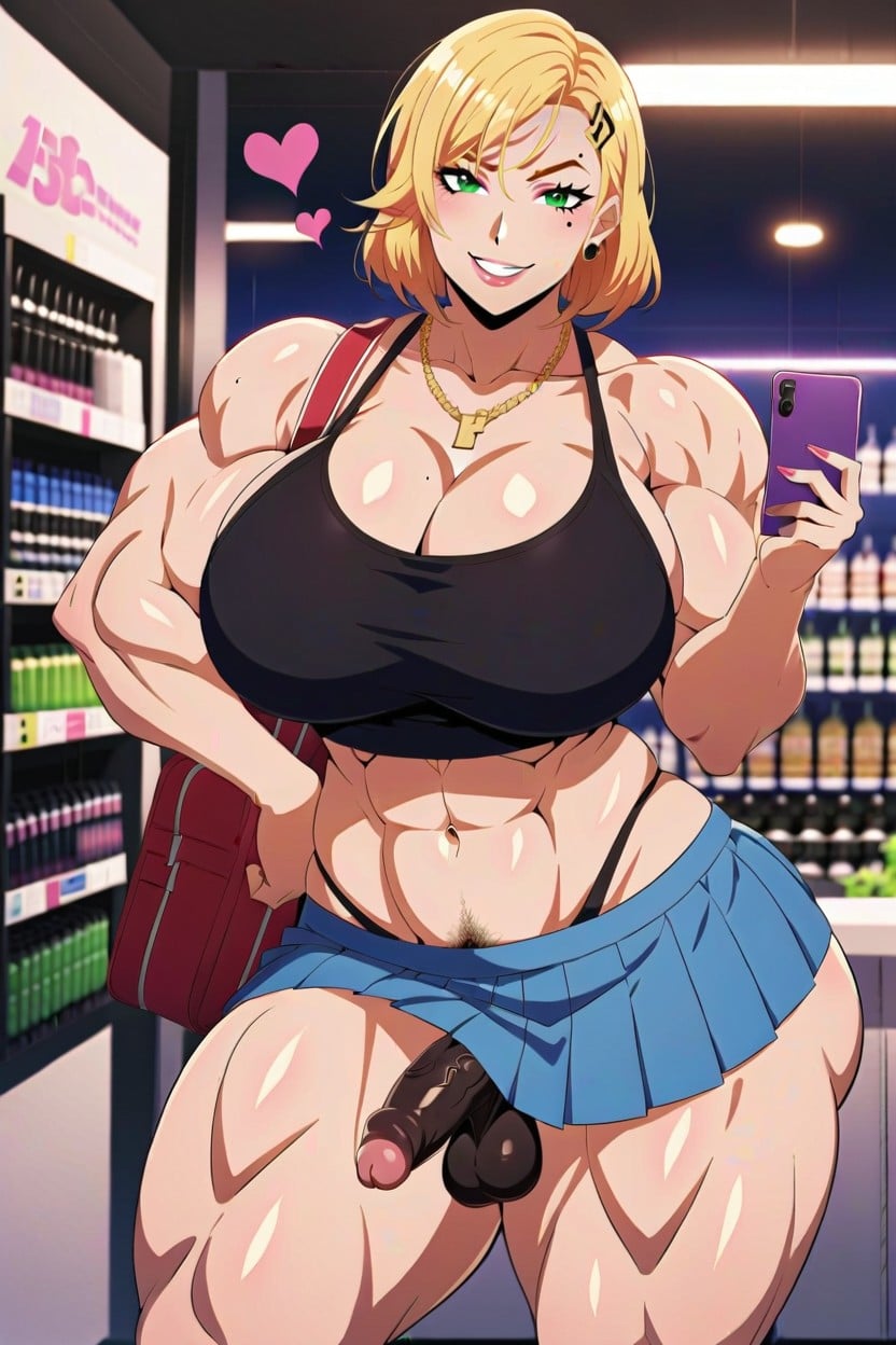 Voluptuous, Amazon Body, Extremely Large Ass Shemale AI Porn
