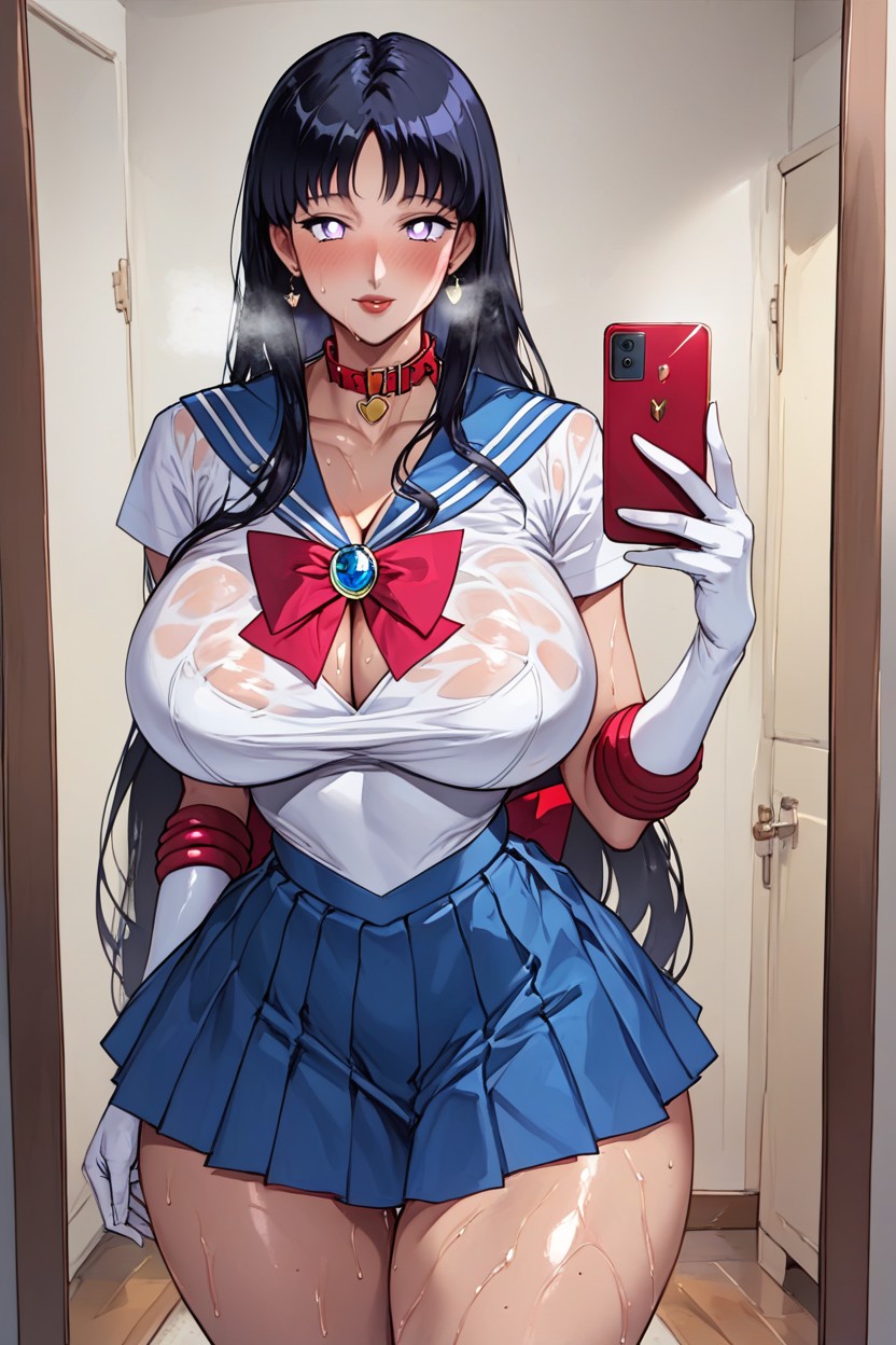 Oiled Skin, Shapely, Milf Hentai AI Porn