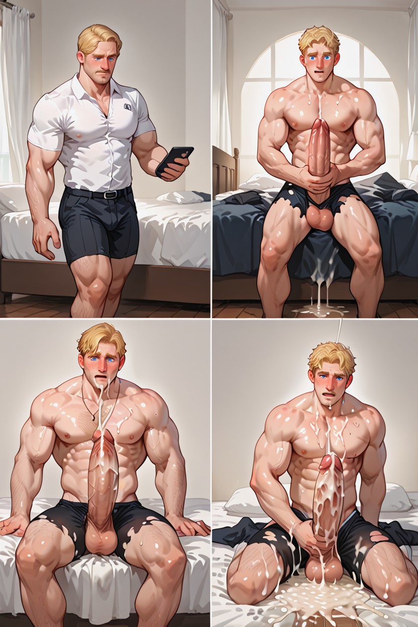 Hypersperm, Getting Hard, Balls Expansion AI Gay Porn