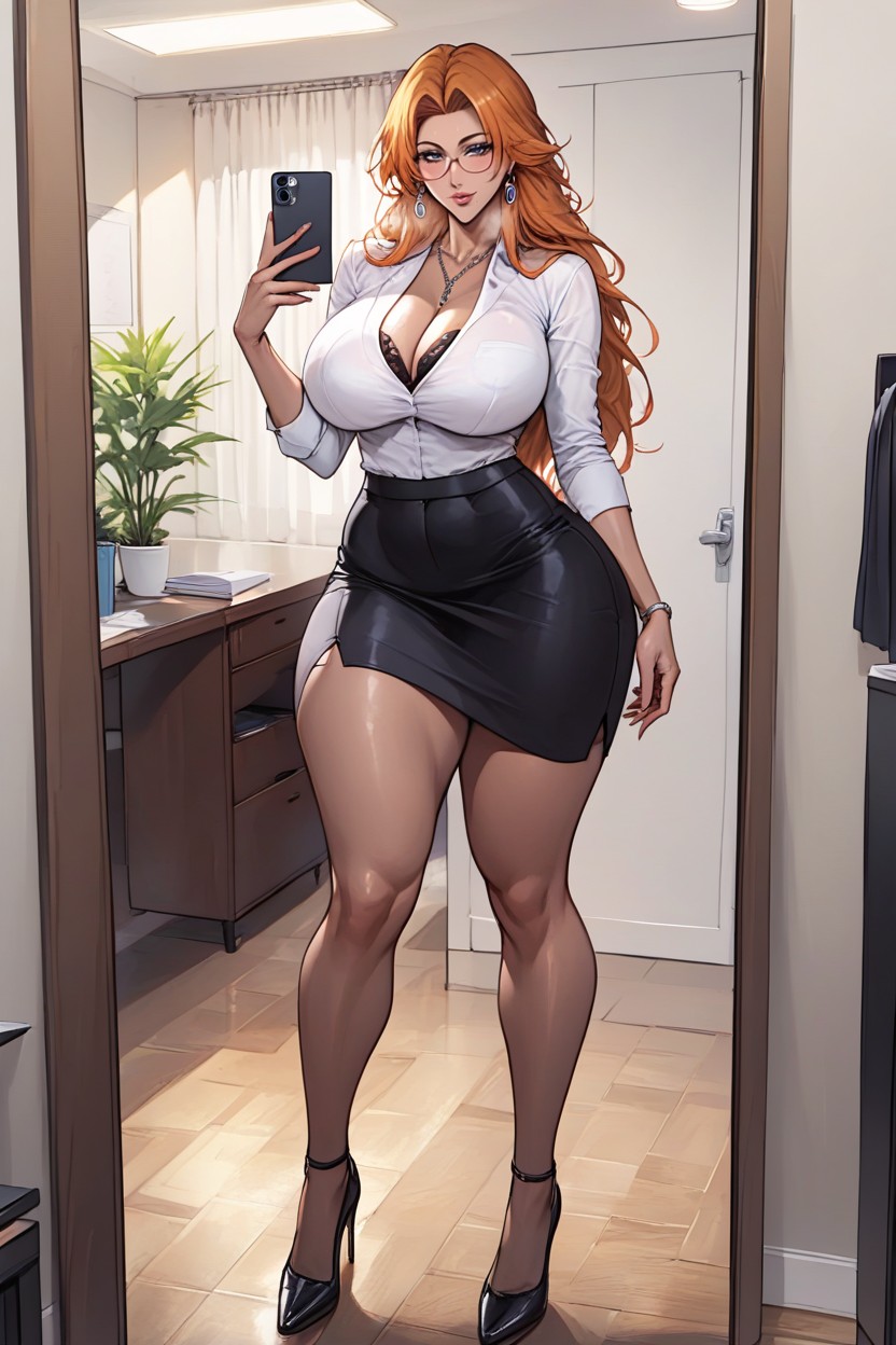 Wide Hips, Oiled Skin, Detailed Hentai AI Porn