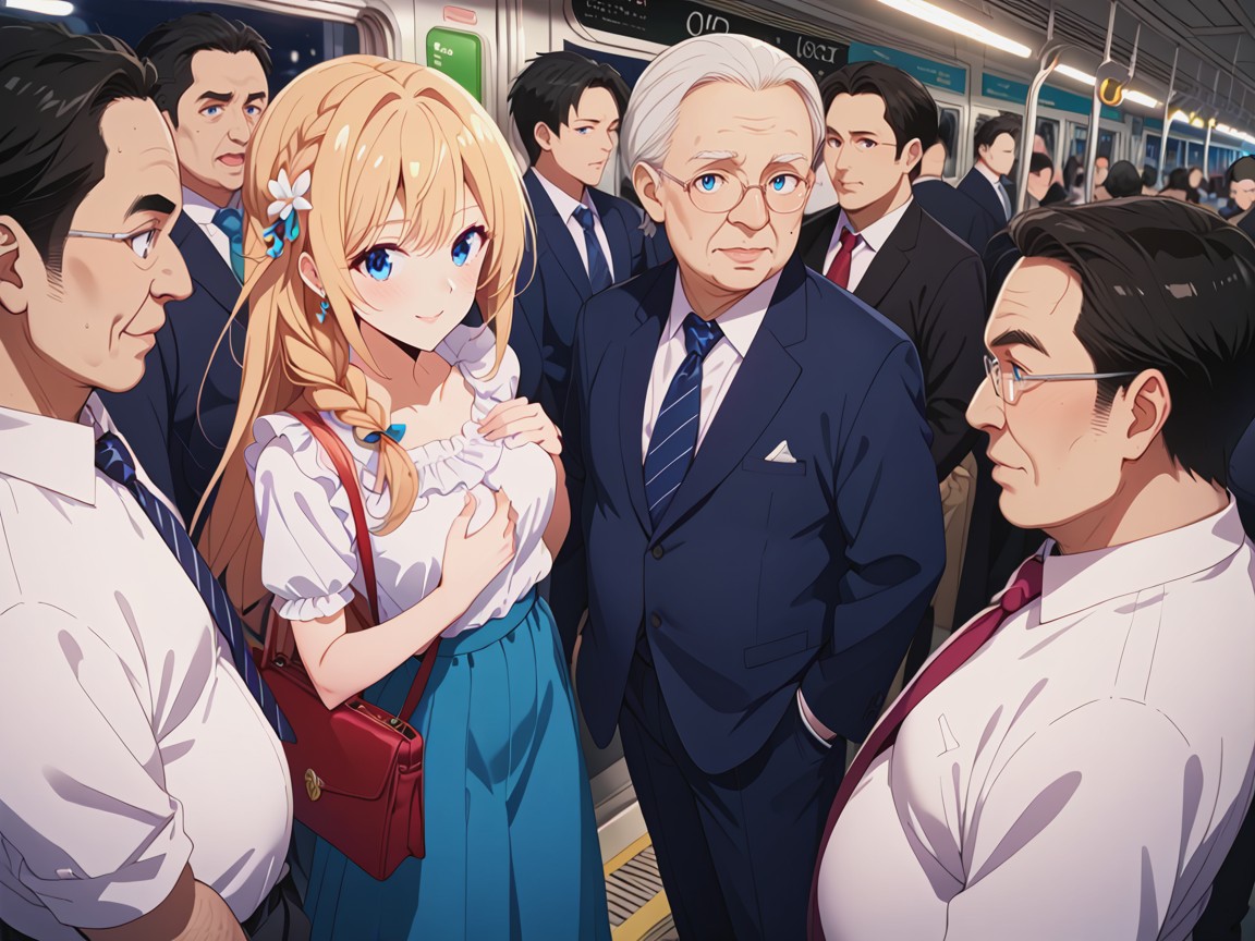 Woman, White Frilled Blouse, Small Ass Hentai AI Porn