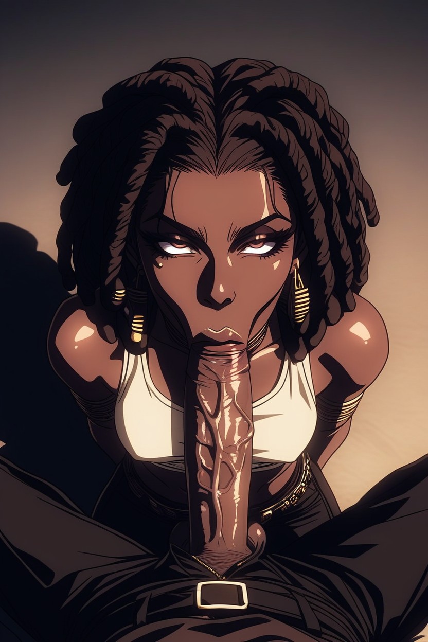 Choker, Kneeling, Balls AI Porn