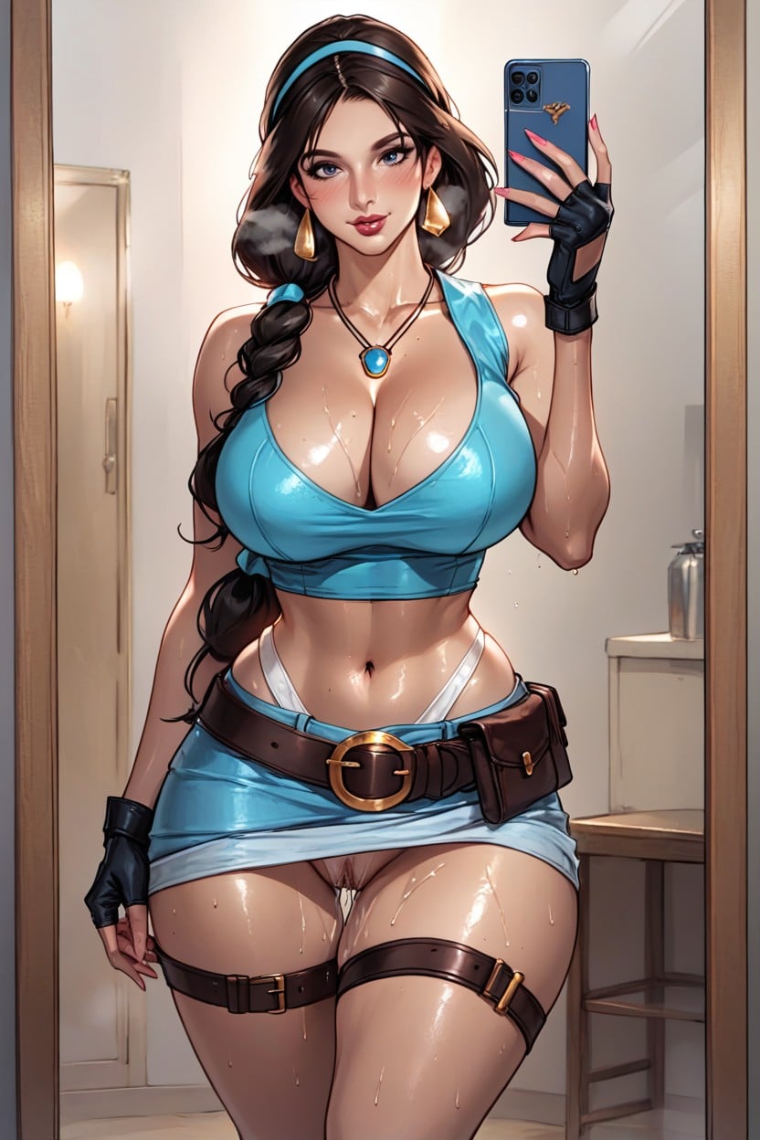 Blushing, Voluptuous, High Resolution Hentai AI Porn