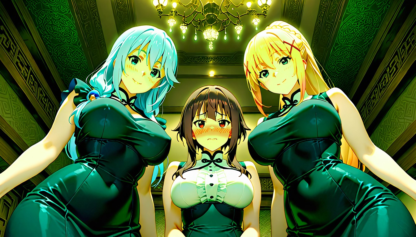Harem, Three Women, 25+ Hentai AI Porn