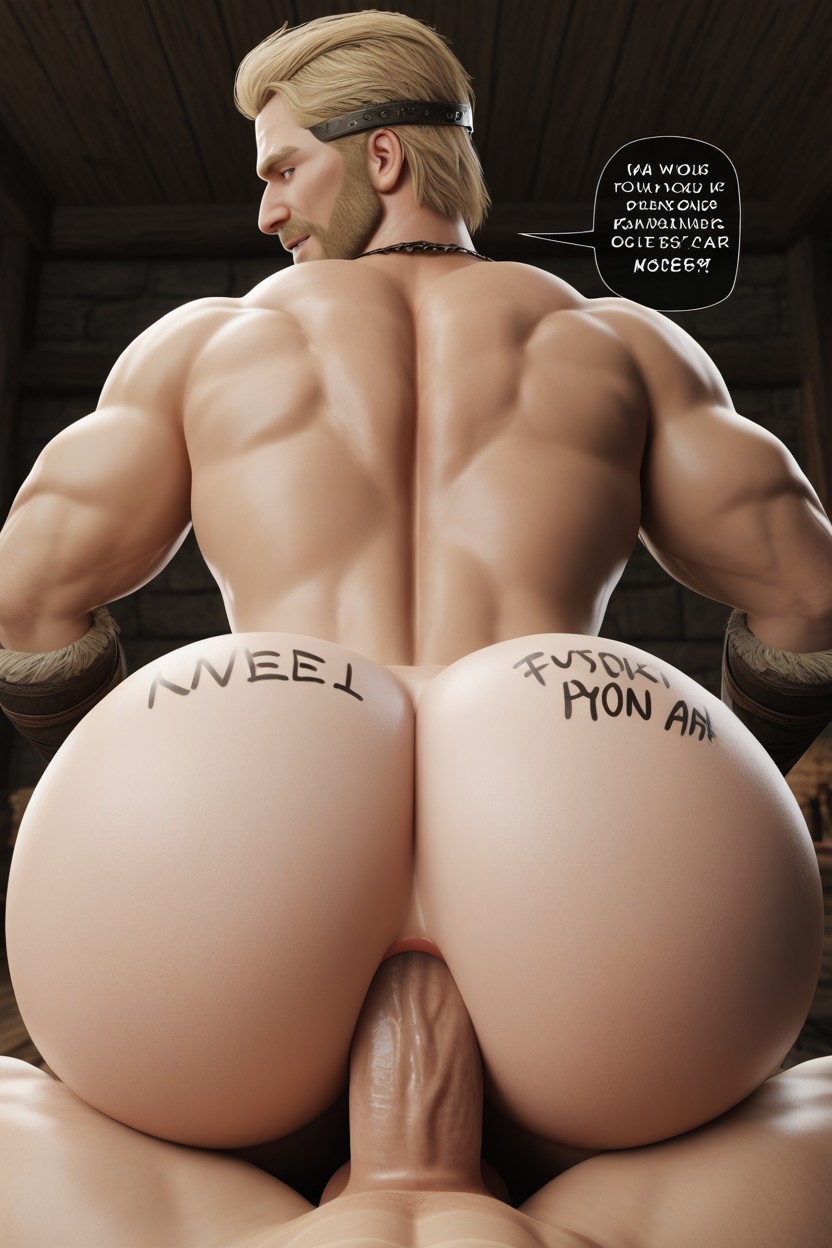 Bottom Looks Powerful, Power Bottom, Lean Waist AI Gay Porn