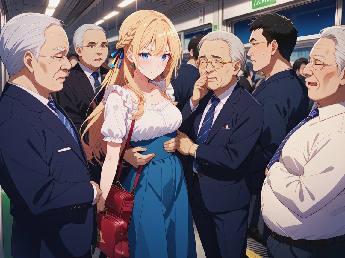 Fingering Pussy, Blue Round Eyes, Closed Eyes Hentai AI Porn