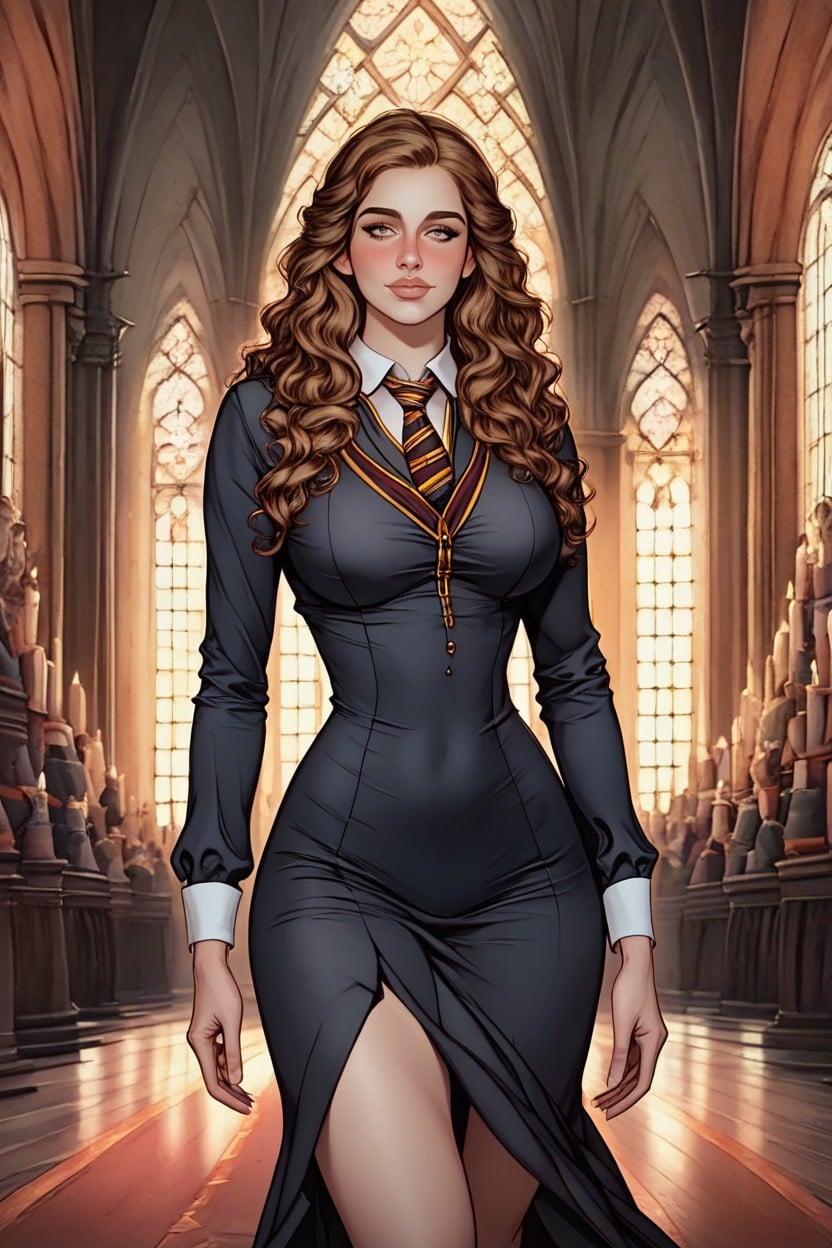 Puffy Lips, Fully Clothed, Hermoine Granger AI Porn