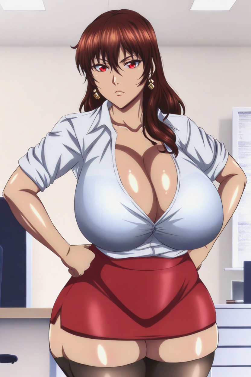 Thick Thighs, Thighs Exposed, Oiled Skin Hentai AI Porn
