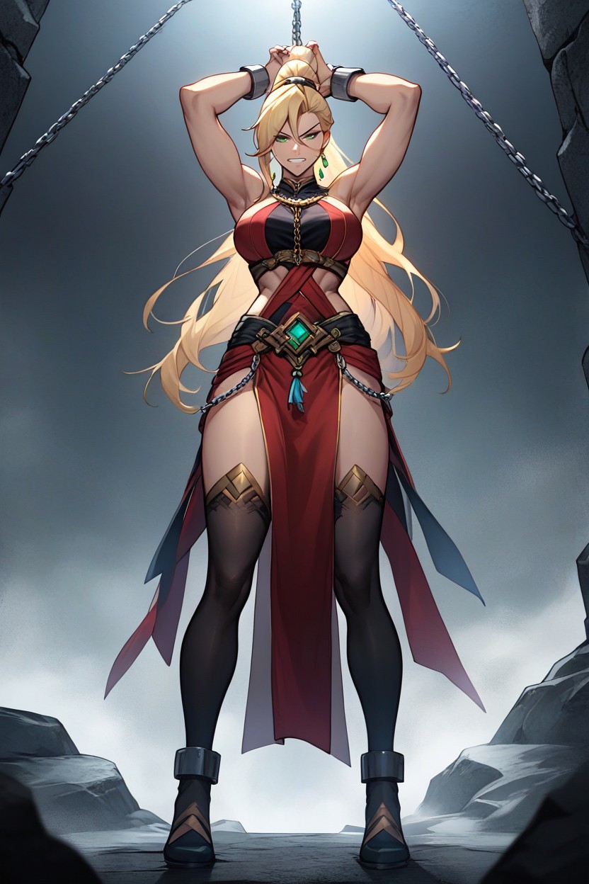Woman, Large Breast, Cel Shading Hentai AI Porn