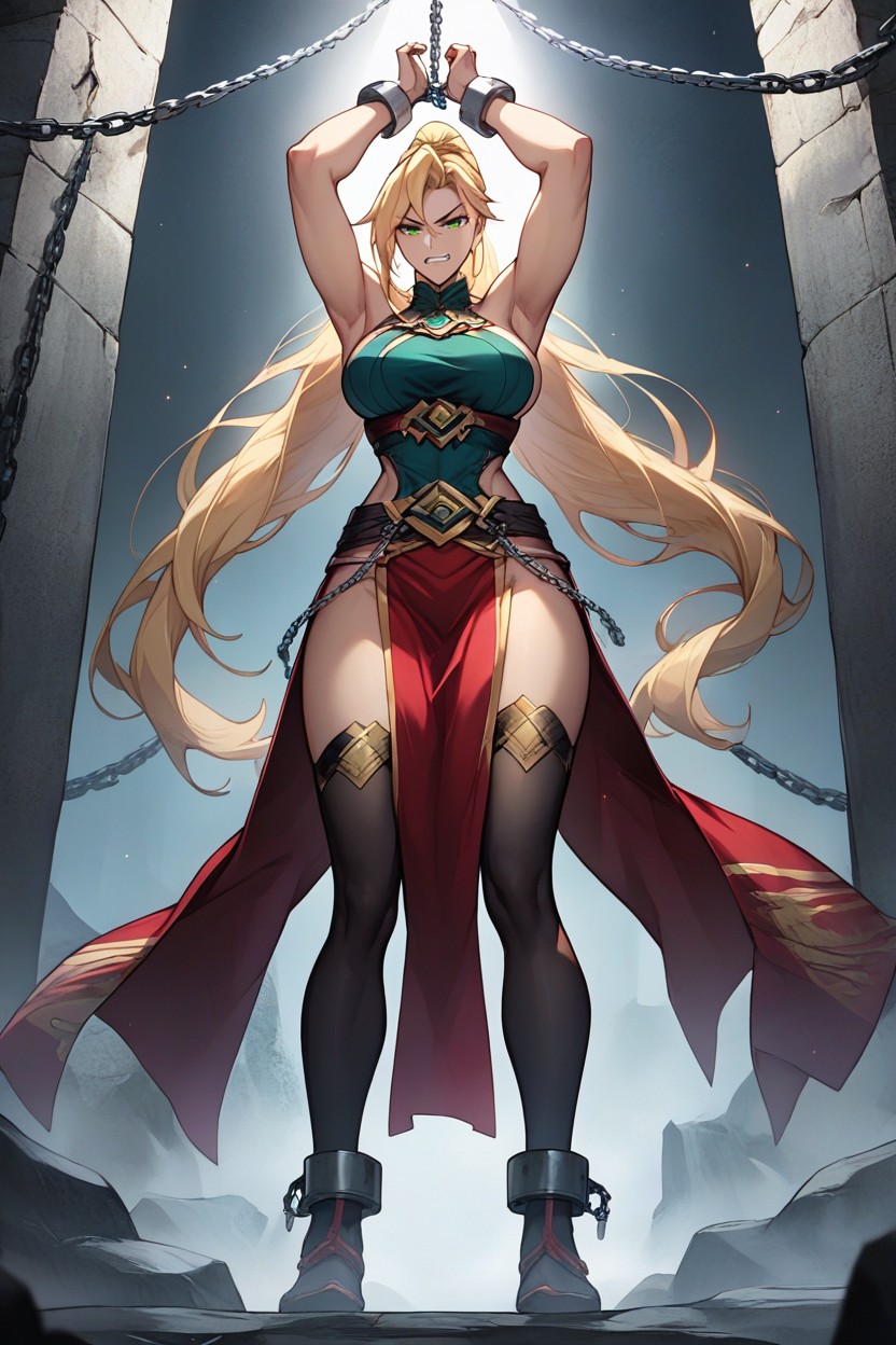 Woman, From Front, Grit Teeth Hentai AI Porn