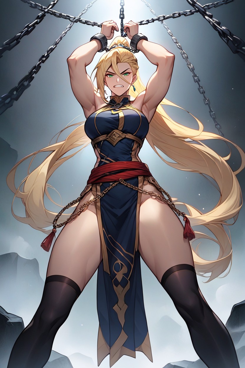 Sidelocks, Depth Of Field, Arms Apart Hentai AI Porn