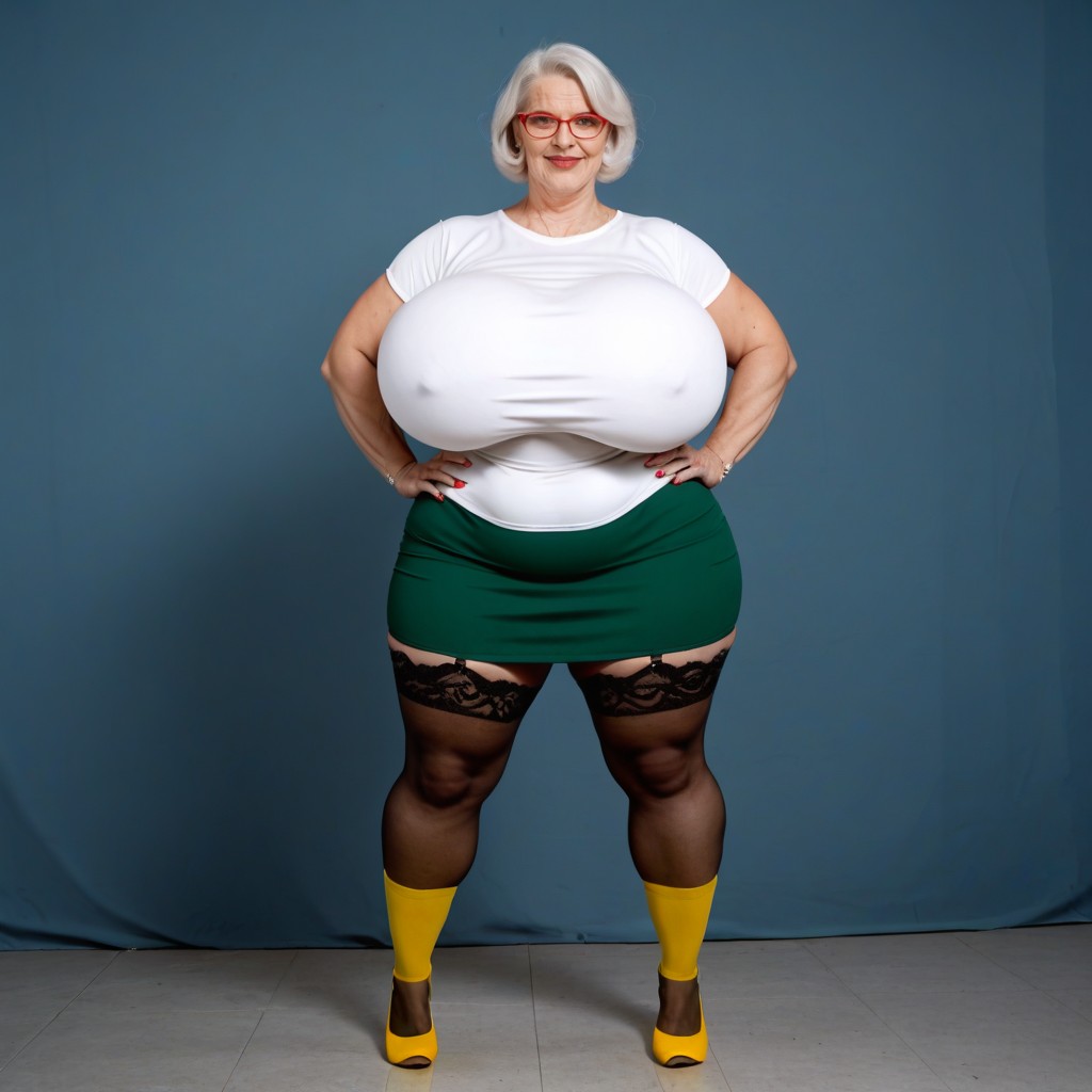 Giant Boobs, Giant Boobs, Yellow Socks AI Porn