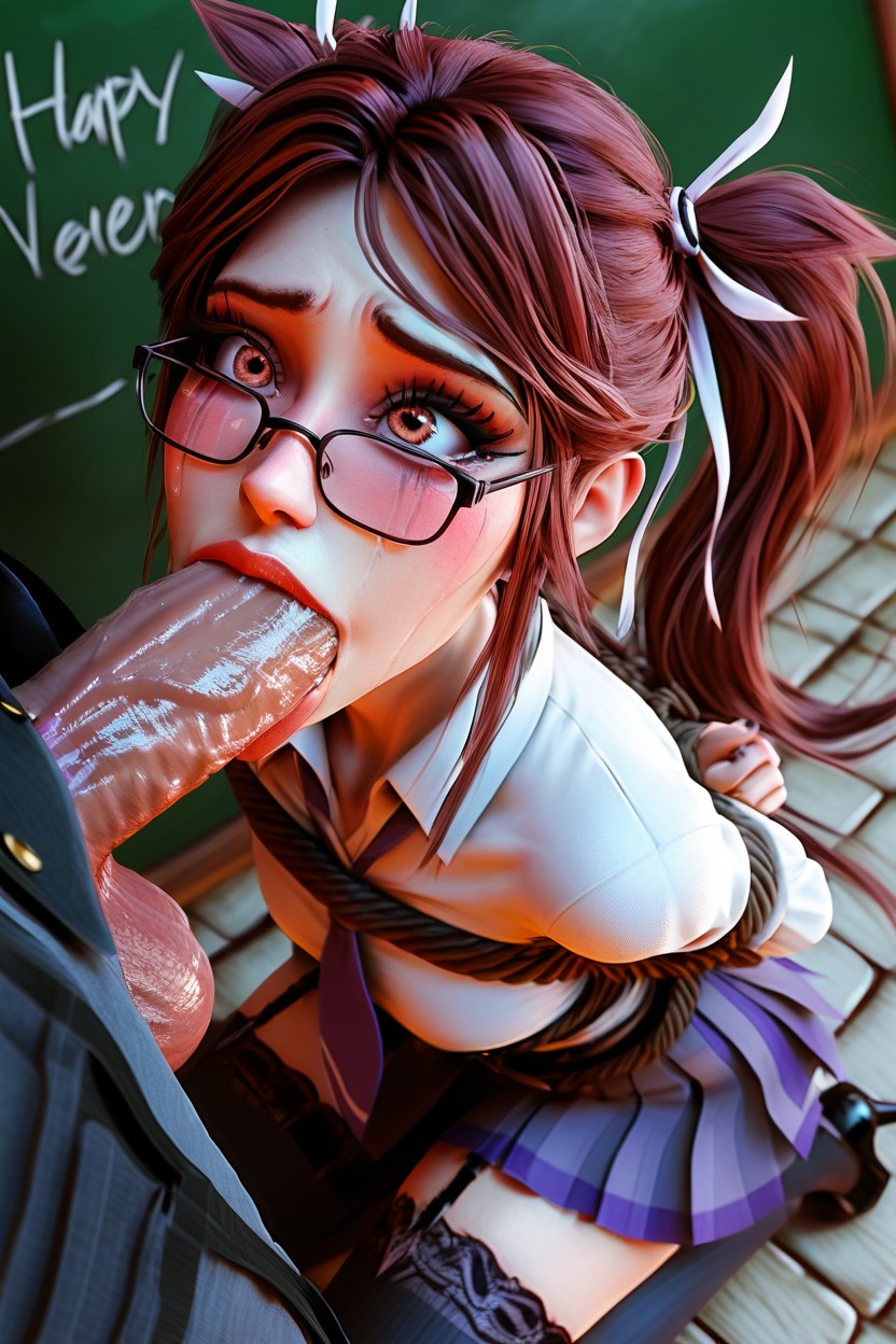 Perfect Quality, Deepthroat, Pink Seifuku Outfit AI Porn