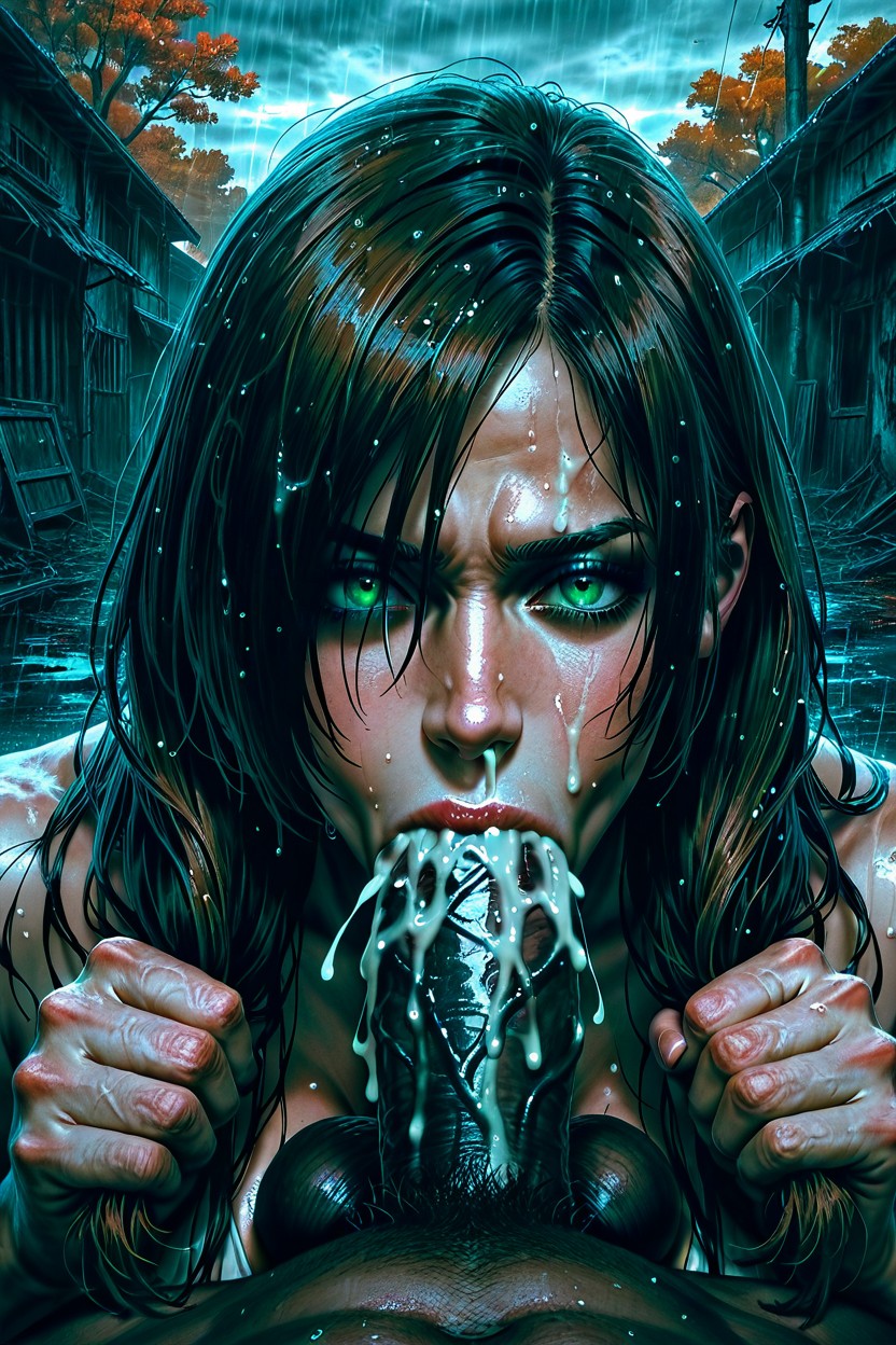 Brown Hair, Cum In Hair, Drooling AI Gay Porn