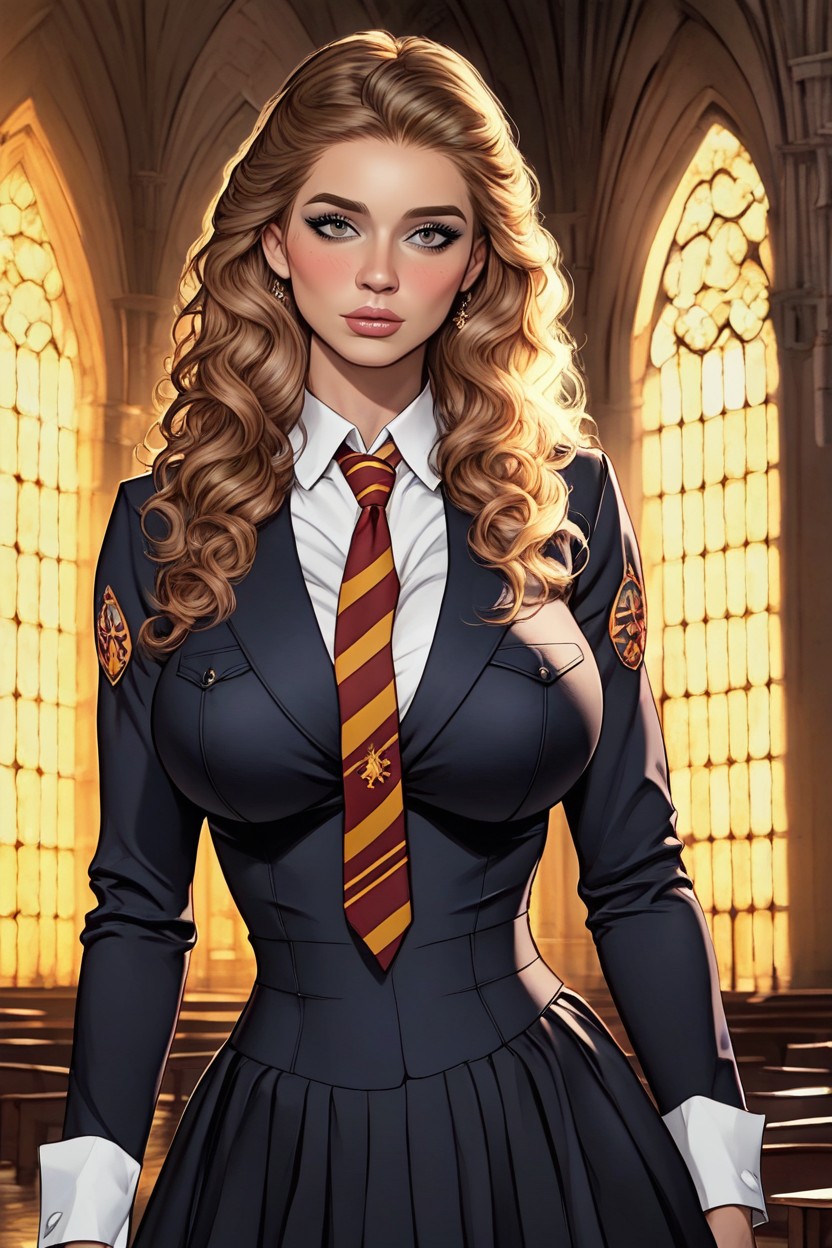 Frilly Uniform, Beautiful Face, Soft Face AI Porn