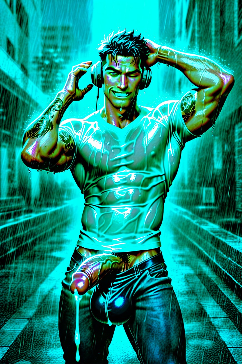 Sweaty, Balls, Pale AI Gay Porn