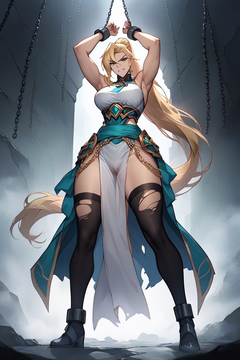 Long Hair, Full Body, Grit Teeth Hentai AI Porn