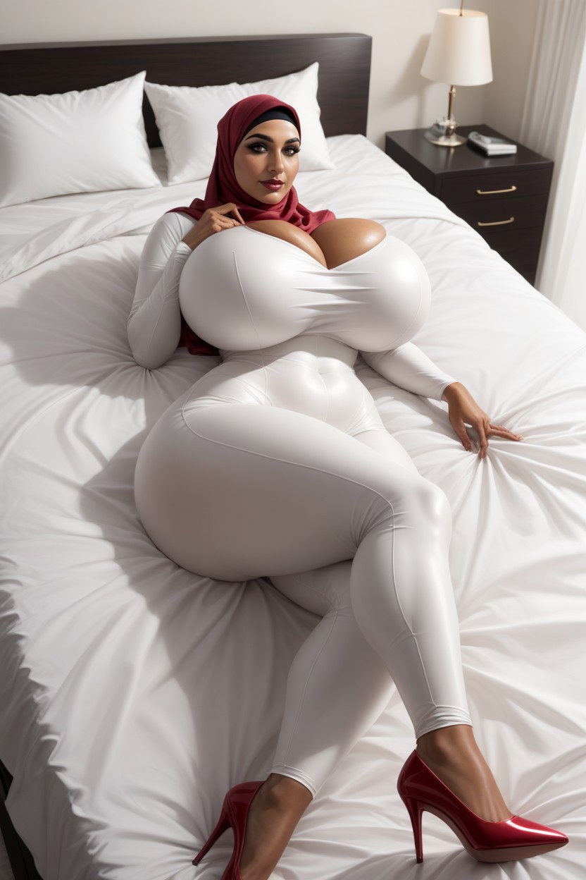 Top Down View, A Black African Naked Man, Hourglass Figure Hentai AI Porn