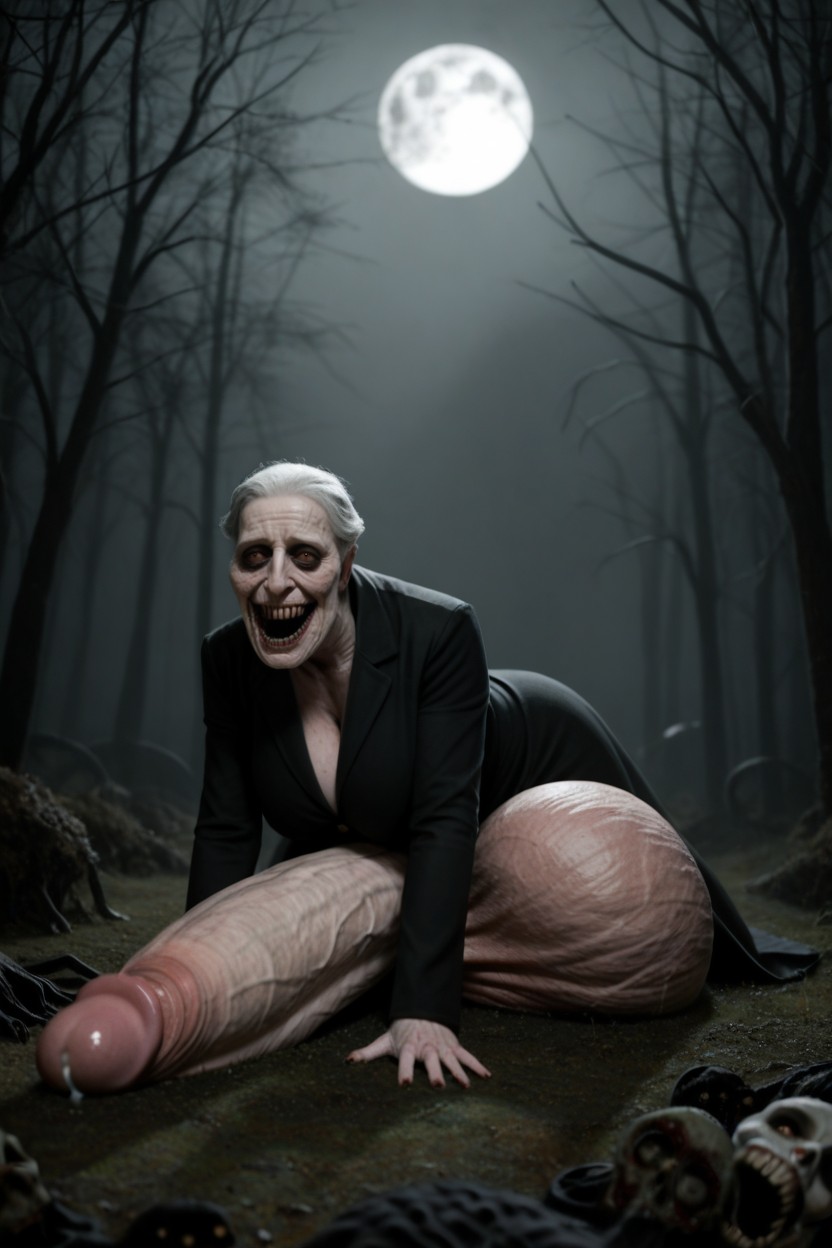 Smile, Horror, Deep Penetration In Male Shemale AI Porn