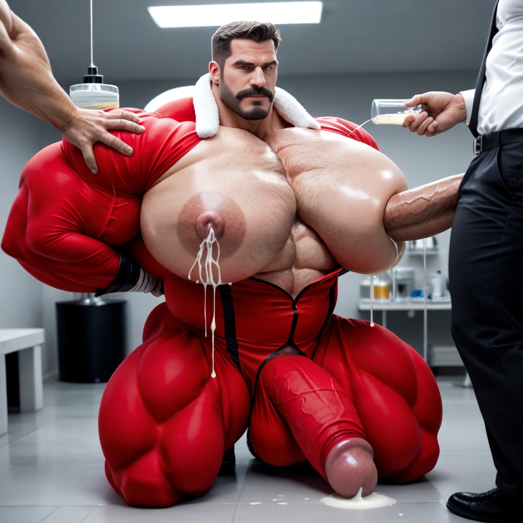 Oversized Muscles, Big Bulge, Omni Man From Invincible AI Gay Porn