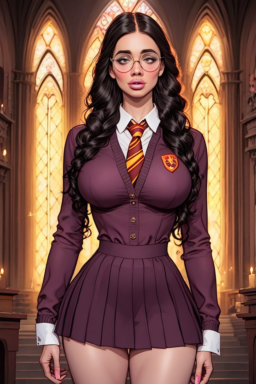 Large Ass, 25+, Soft Blush AI Porn