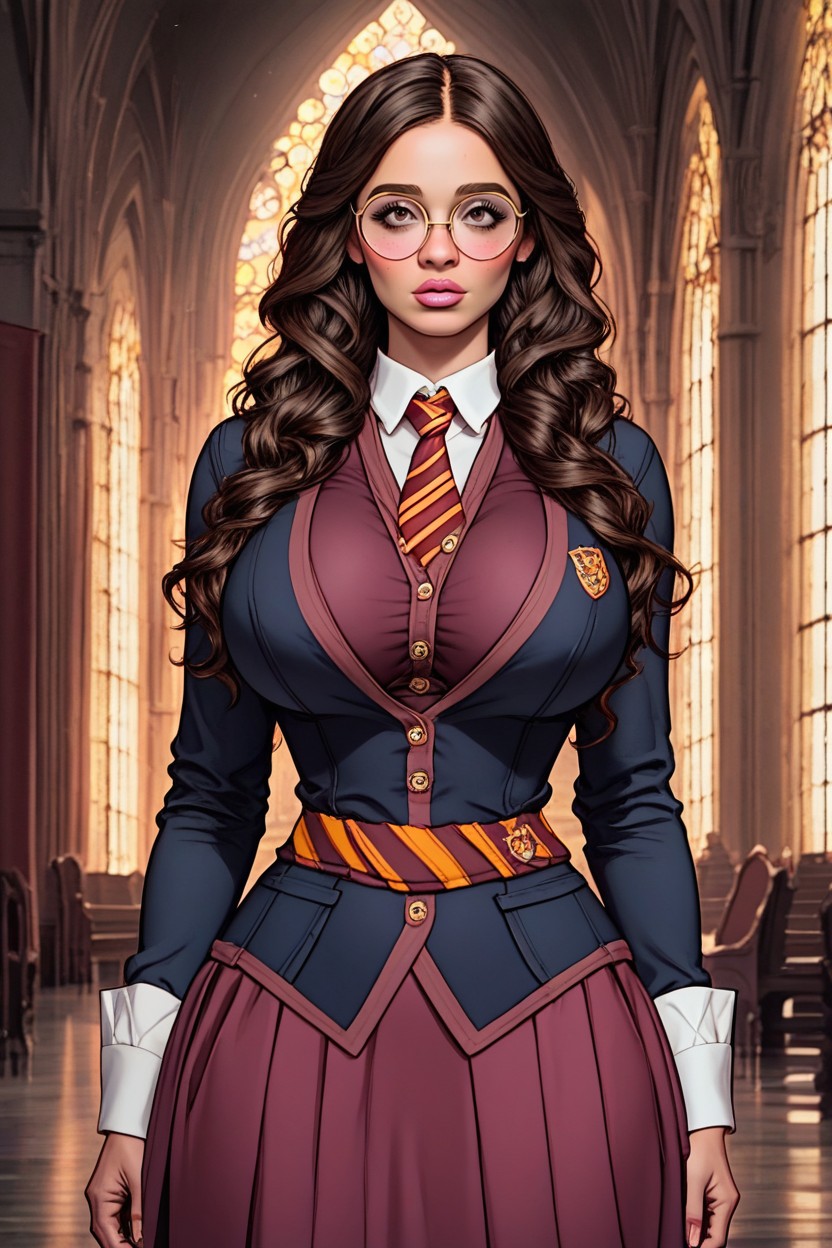 Beautiful Face, Harry Potter Cosplay, Fully Clothed AI Porn
