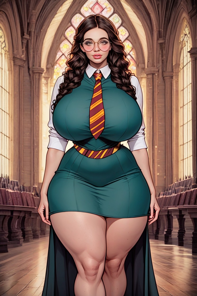 Round Face, 25+, Beautiful Face AI Porn