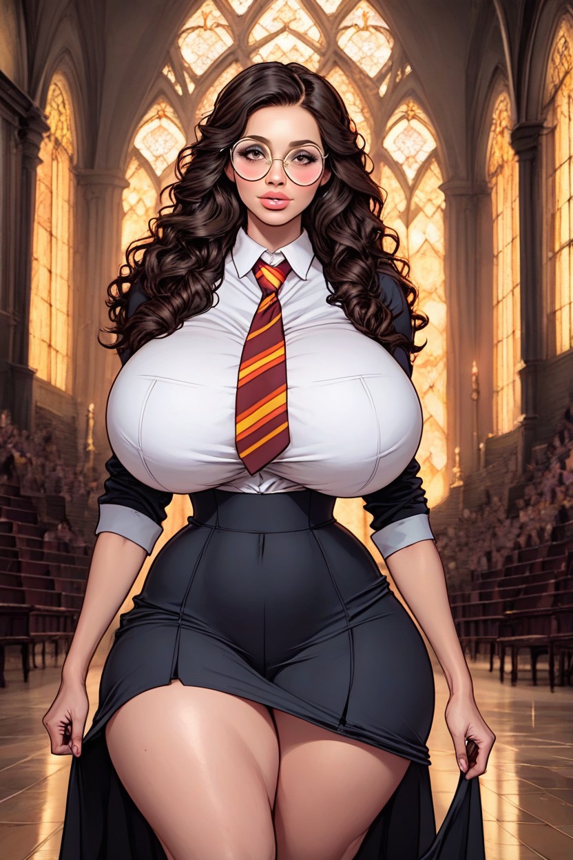 Round Head, Voluptuous, Round Face AI Porn