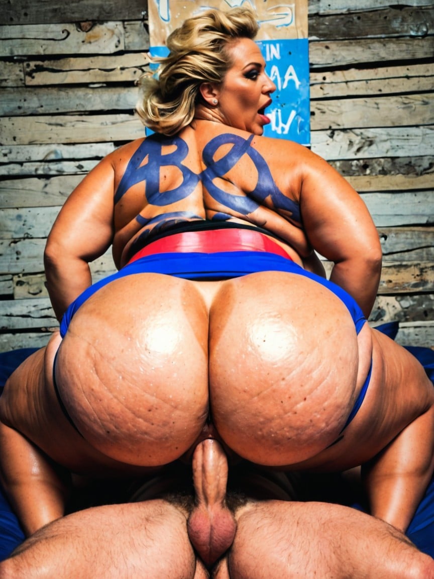 Fat Tits, 50+, American BBW AI Porn